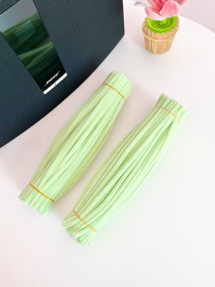 Extra Dense Chenille Stem Pipe Cleaners | ~100pcs Single Color | Professional Flower Making
