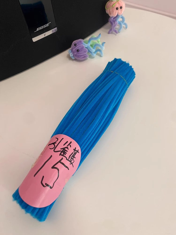 Chenille Stems pipecleaners| 100pcs Single Color Bundle | Extra Thick for DIY Crafts