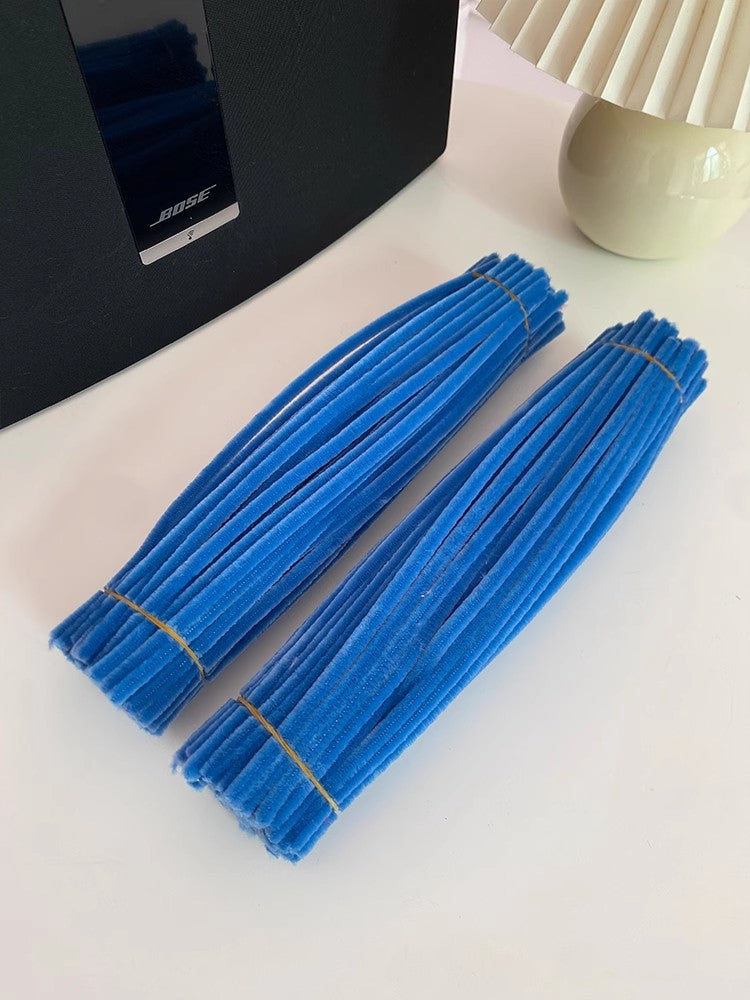 Chenille Stems pipecleaners| 100pcs Single Color Bundle | Extra Thick for DIY Crafts