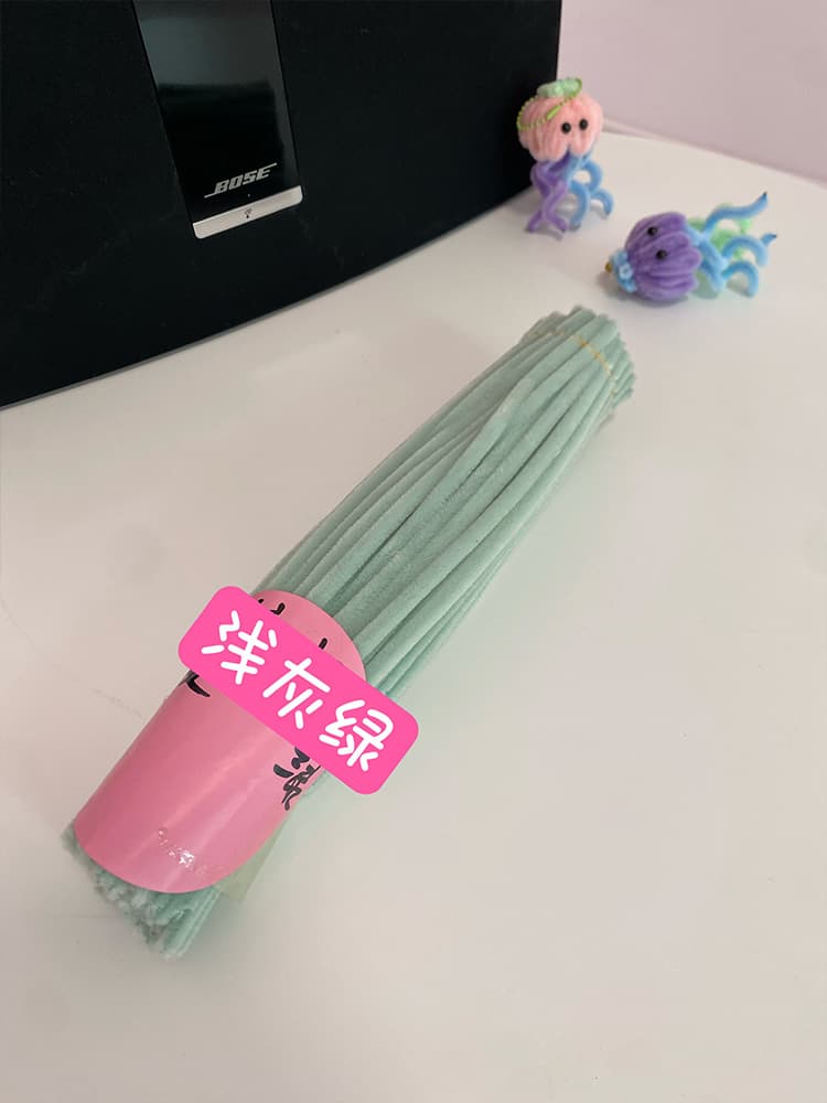 Extra Dense Chenille Stem Pipe Cleaners | ~100pcs Single Color | Professional Flower Making