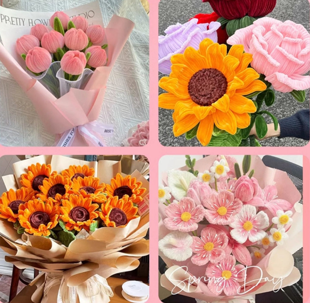 	Chenille stems for DIY flower making and school craft projects