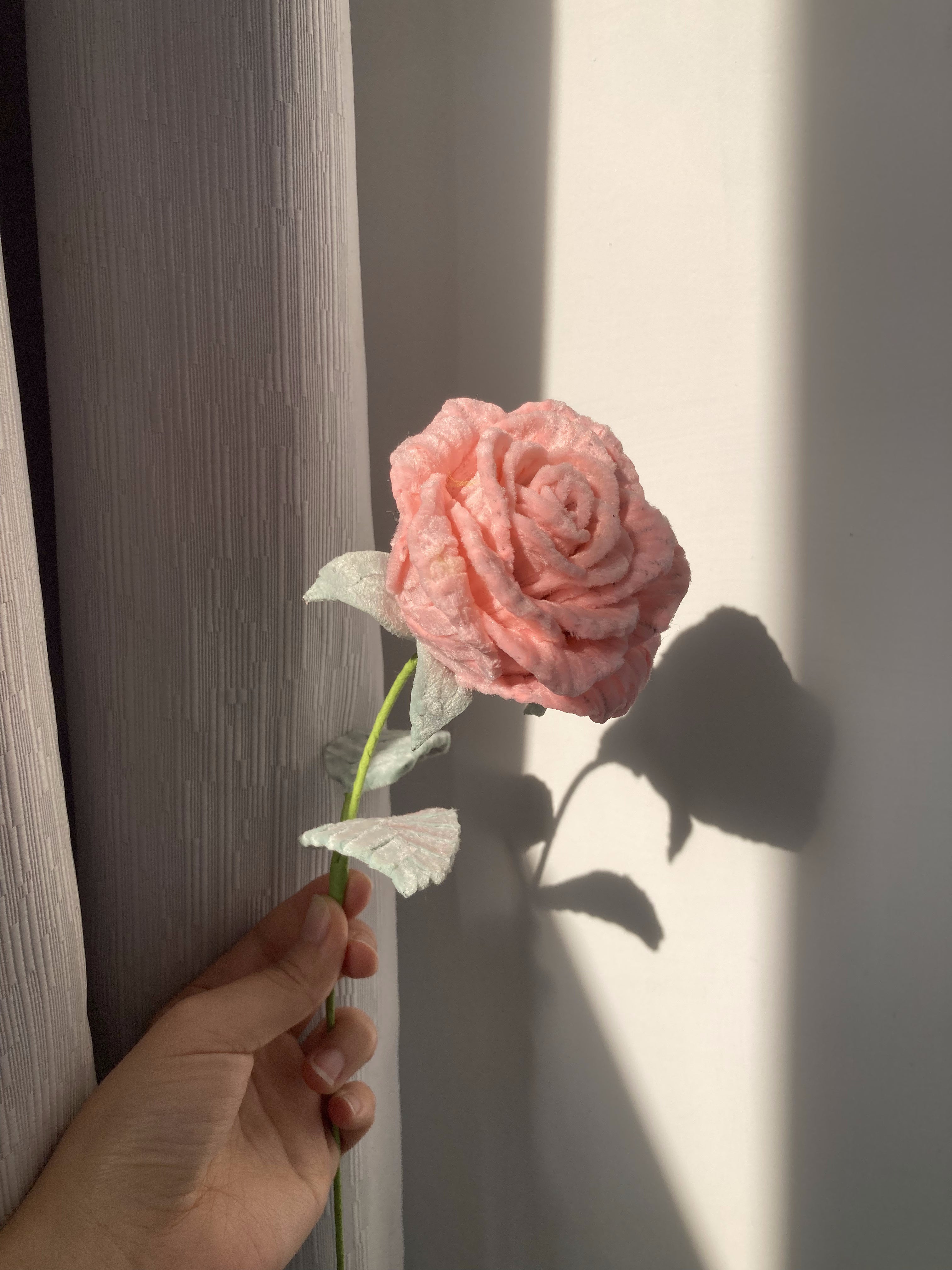 Handmade Chenille Stem Rose | Single Stem Forever Rose | Retail & Wholesale