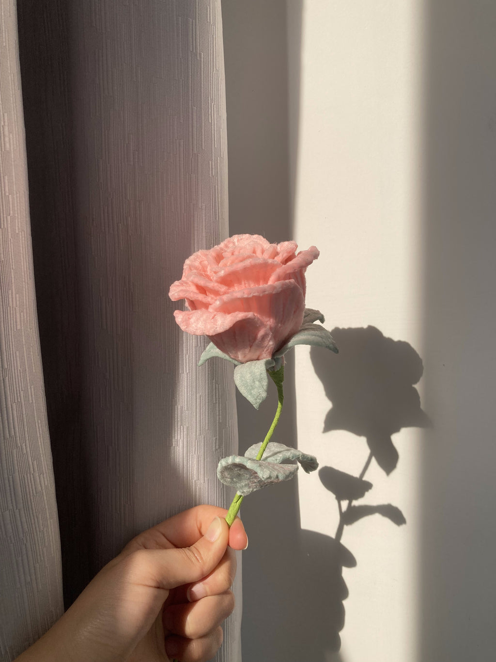 Handmade Chenille Stem Rose | Single Stem Forever Rose | Retail & Wholesale