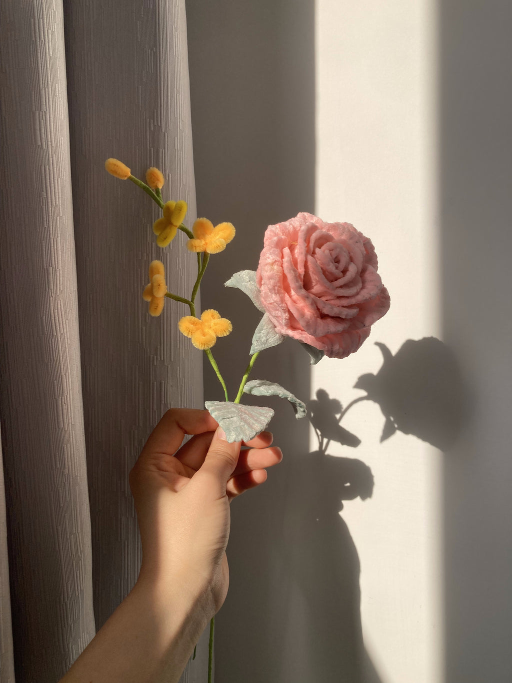 Handmade Chenille Stem Rose | Single Stem Forever Rose | Retail & Wholesale