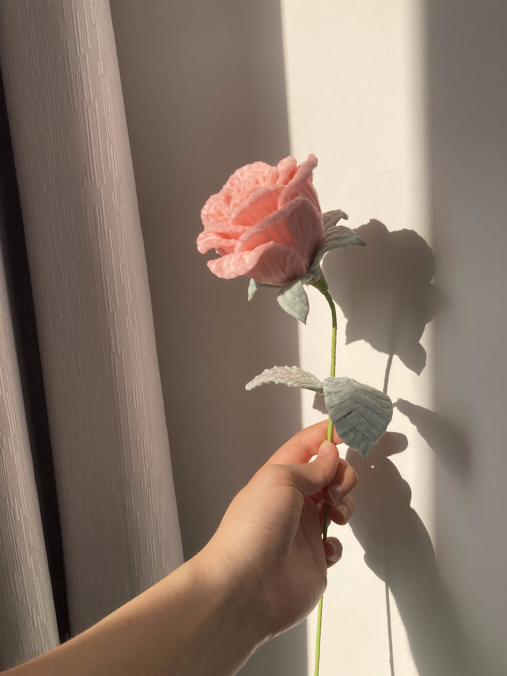 Handmade Chenille Stem Rose | Single Stem Forever Rose | Retail & Wholesale