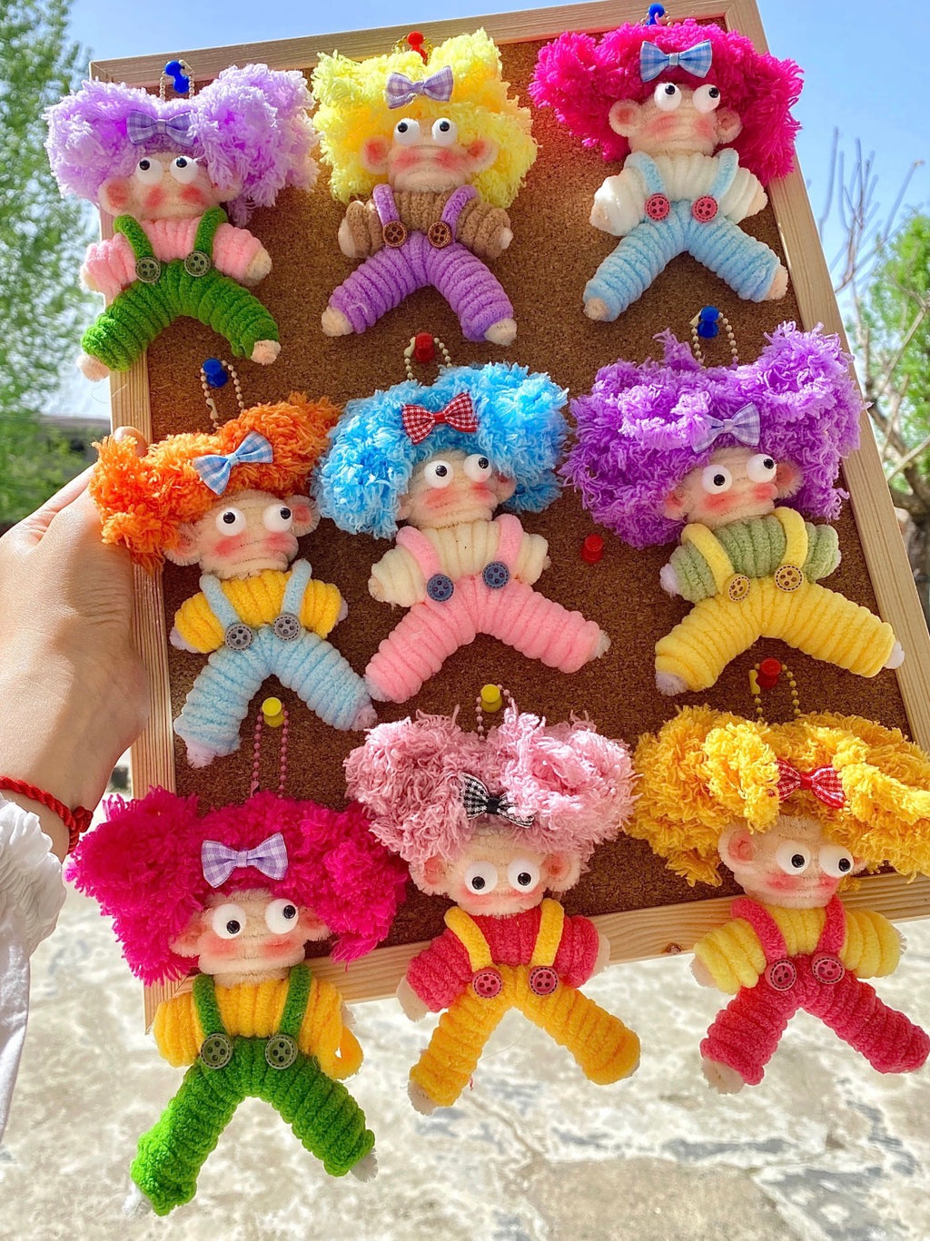 DIY Clown Doll Making Kit | Chenille Stems, Yarn, Eyes & Accessories