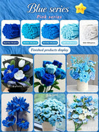 Pipe Cleaner Flower Bundle | 500pcs Color Series | Chenille Stems for DIY Bouquets & Floral Crafts