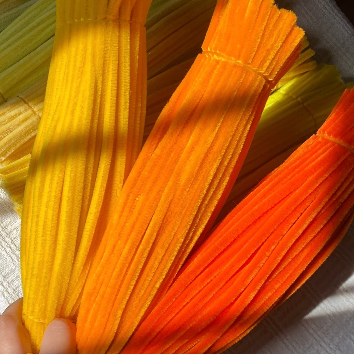 Premium chenille stems pipe cleaners for flower making and kids crafts
