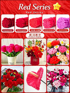 Pipe Cleaner Flower Bundle | 500pcs Color Series | Chenille Stems for DIY Bouquets & Floral Crafts