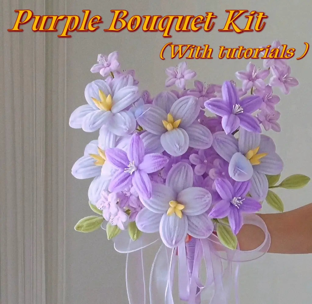Make This Stunning Purple Bouquet in Under 2 Hours — No Experience Needed 🌸 | All Materials Included