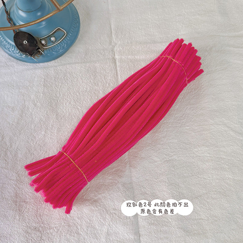 Chenille Stems pipecleaners| 100pcs Single Color Bundle | Extra Thick for DIY Crafts