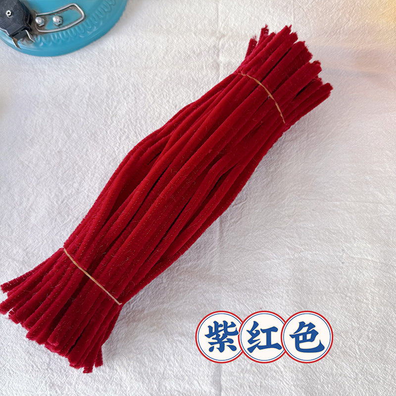 Chenille Stems pipecleaners| 100pcs Single Color Bundle | Extra Thick for DIY Crafts