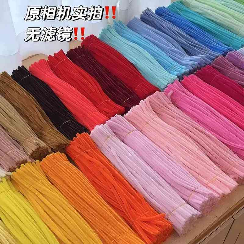 Macaron Pipe Cleaner Bundle | 5-Pack 500pcs Random Colors | Soft Chenille Stems for DIY Crafts