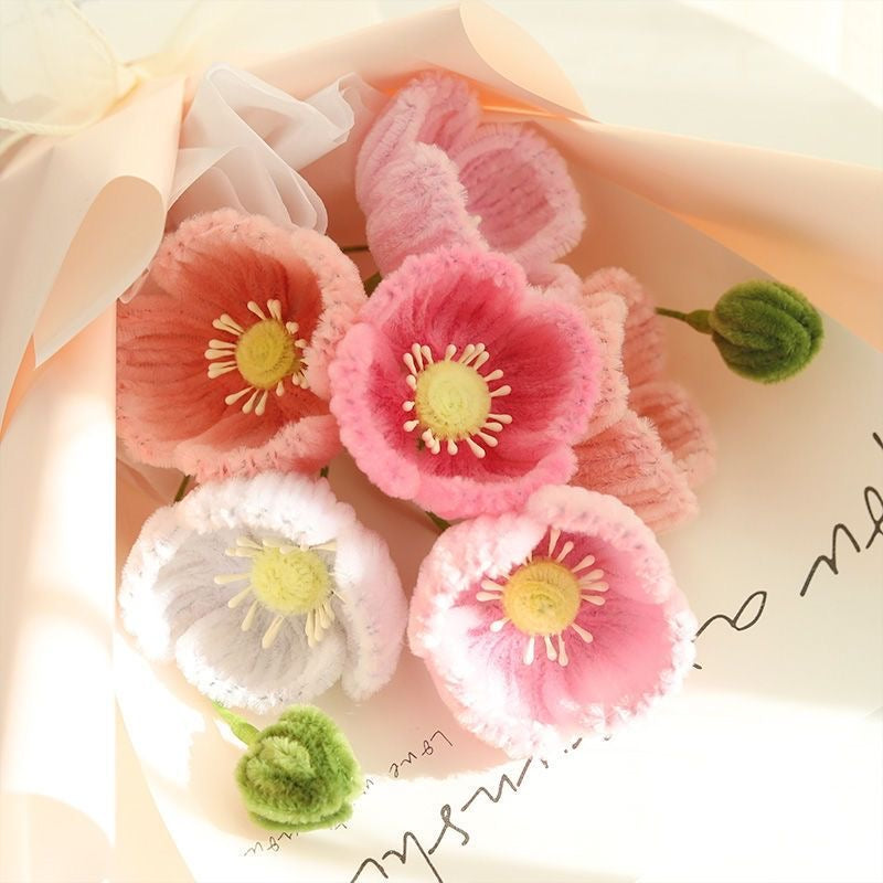 Handmade Corn Poppy Bouquet Craft Kit | Finished in 1 Hour