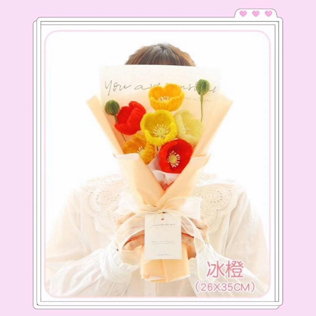Handmade Corn Poppy Bouquet Craft Kit | Finished in 1 Hour