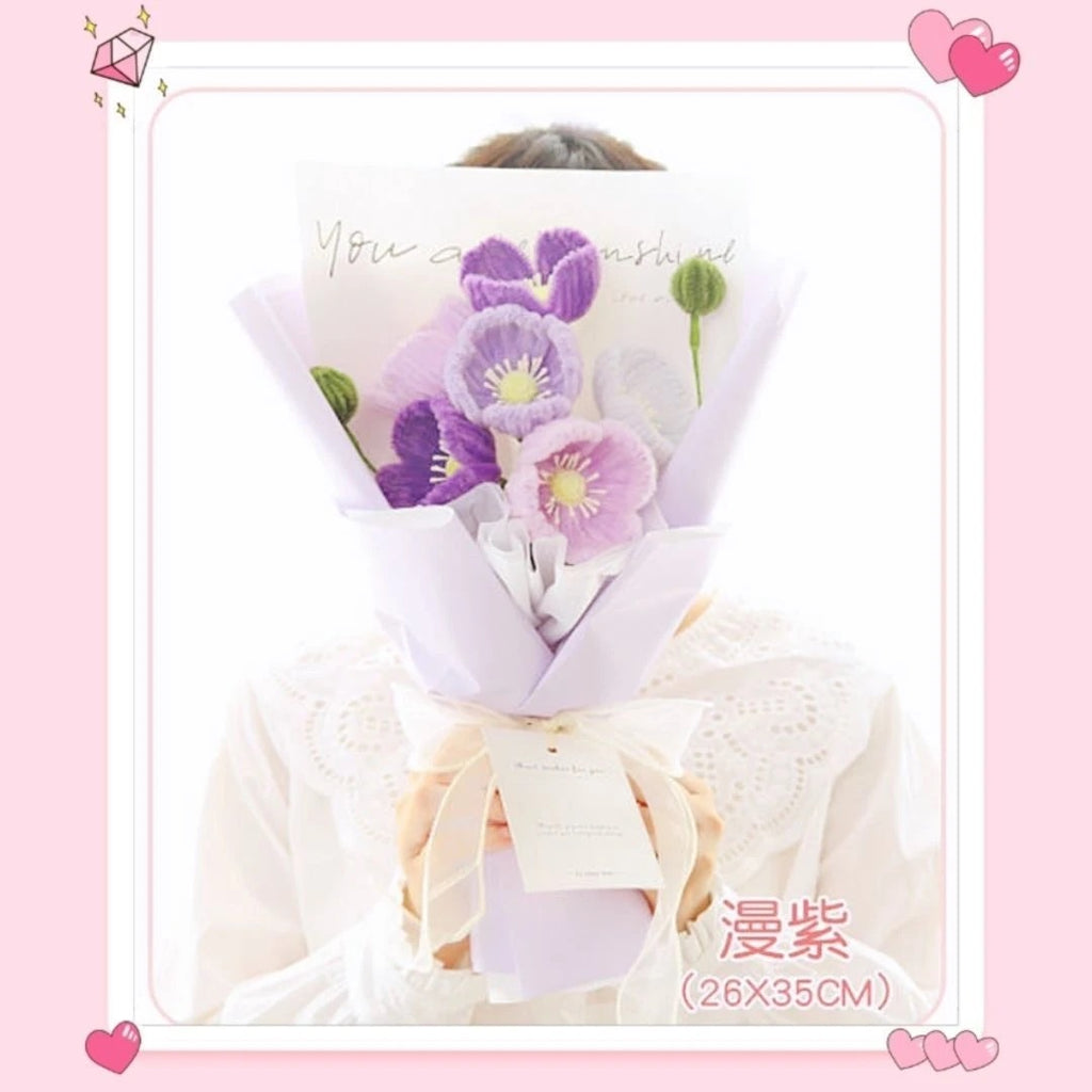 Handmade Corn Poppy Bouquet Craft Kit | Finished in 1 Hour