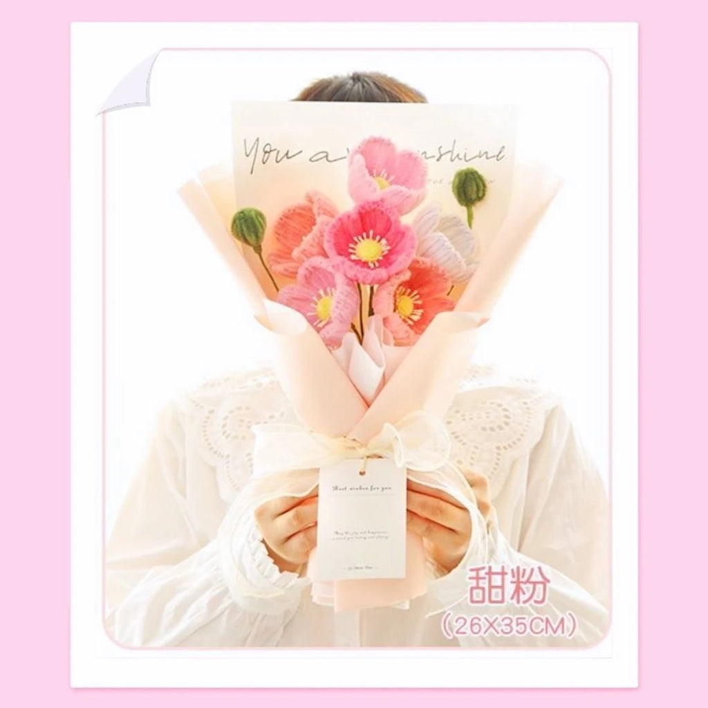 Handmade Corn Poppy Bouquet Craft Kit | Finished in 1 Hour