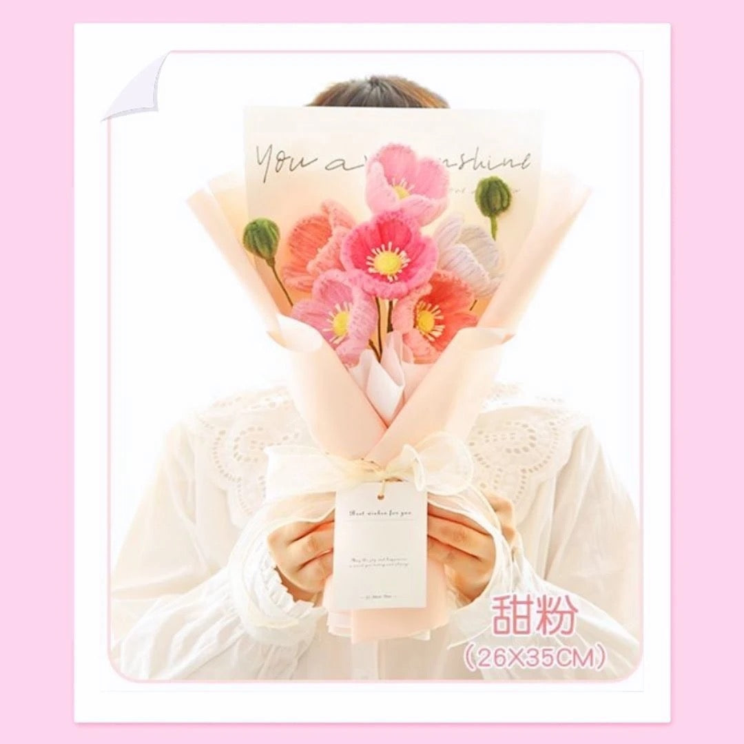 Handmade Corn Poppy Bouquet Craft Kit | Finished in 1 Hour