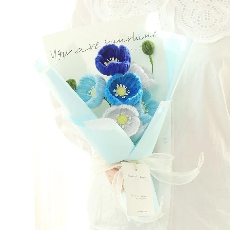 Handmade Corn Poppy Bouquet Craft Kit | Finished in 1 Hour