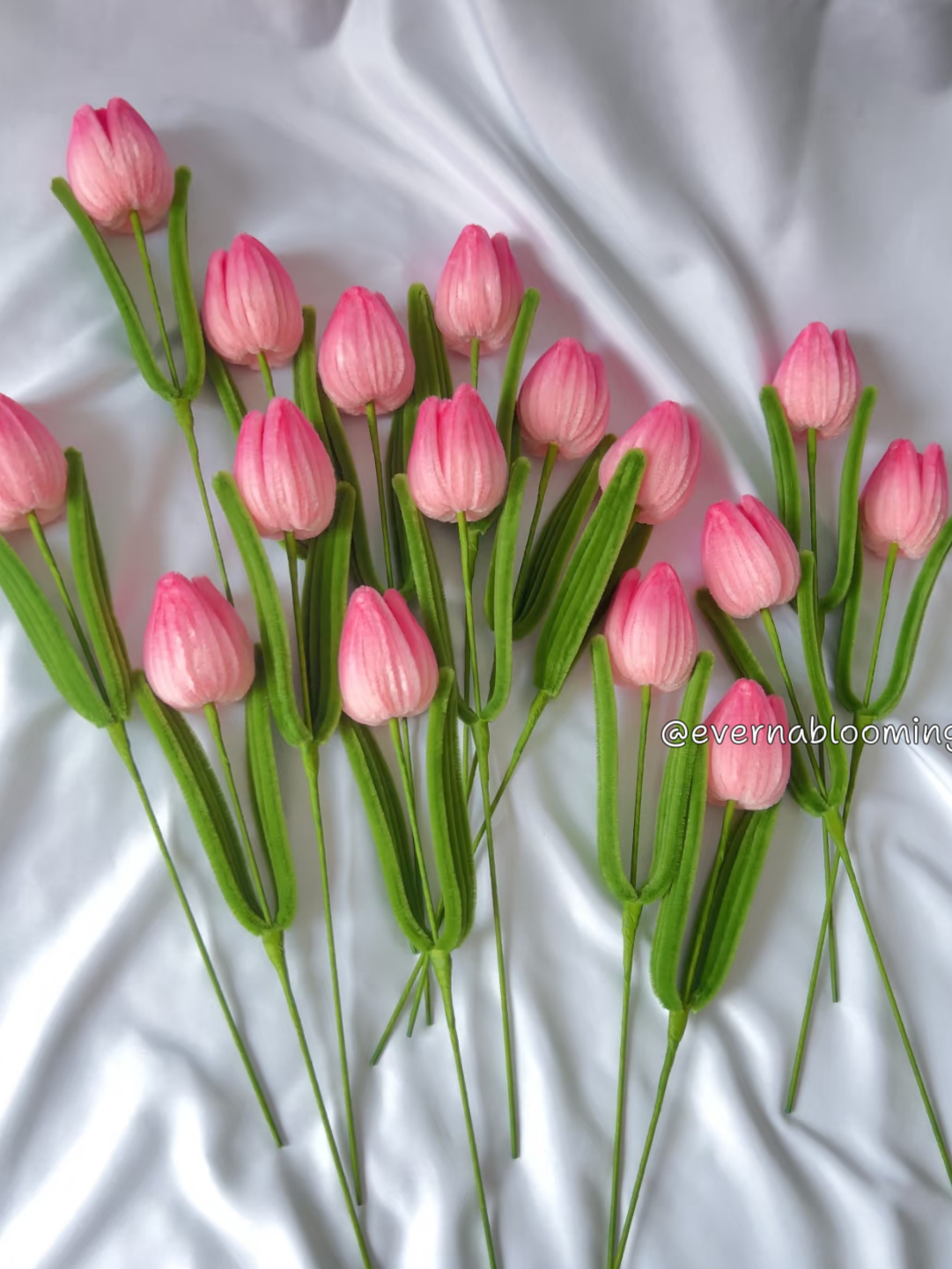 Handmade Chenille Stem Tulips | 50 Stems Wholesale | Custom Colors