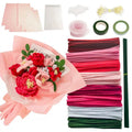 DIY Pipe Cleaner Flower Kit | All Materials Included | Red Rose & Chrysanthemum Sets | Free US Shipping