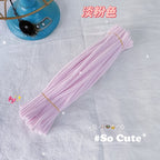 Extra Dense Chenille Stem Pipe Cleaners | ~100pcs Single Color | Professional Flower Making