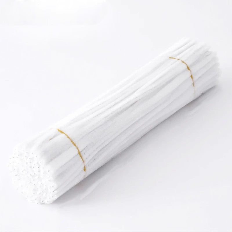 Chenille Stems pipecleaners| 100pcs Single Color Bundle | Extra Thick for DIY Crafts