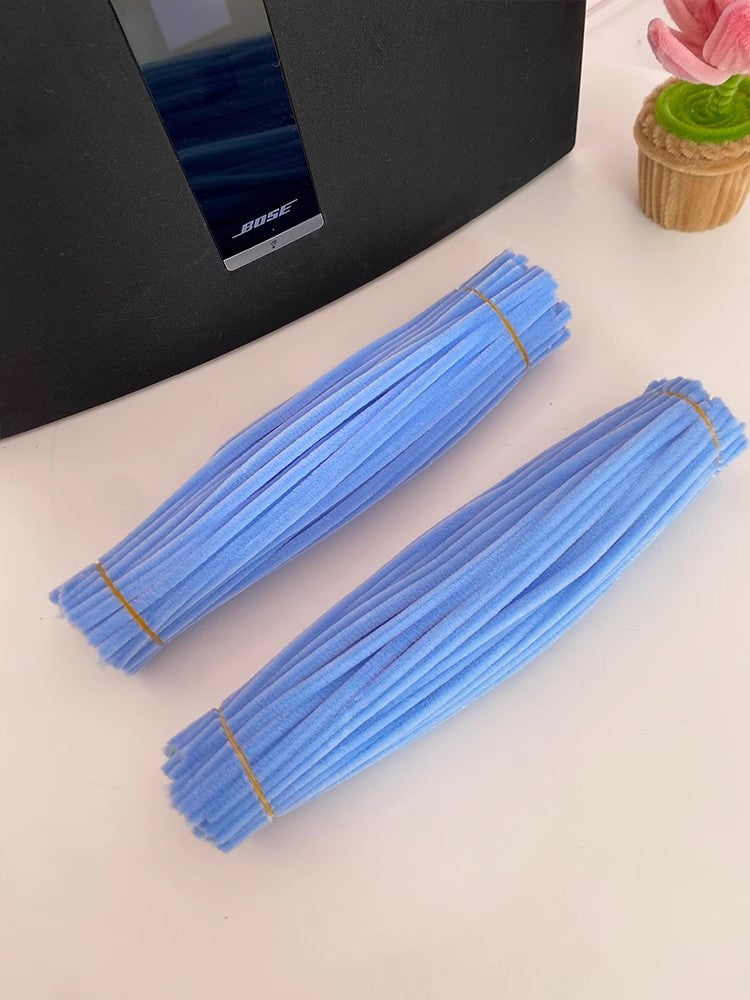 Chenille Stems pipecleaners| 100pcs Single Color Bundle | Extra Thick for DIY Crafts