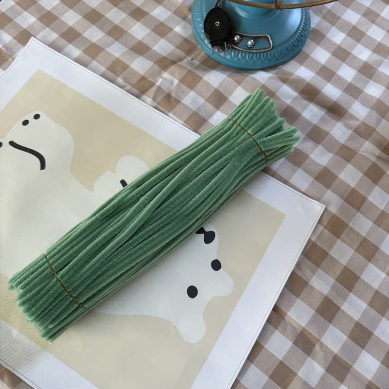 Extra Dense Chenille Stem Pipe Cleaners | ~100pcs Single Color | Professional Flower Making