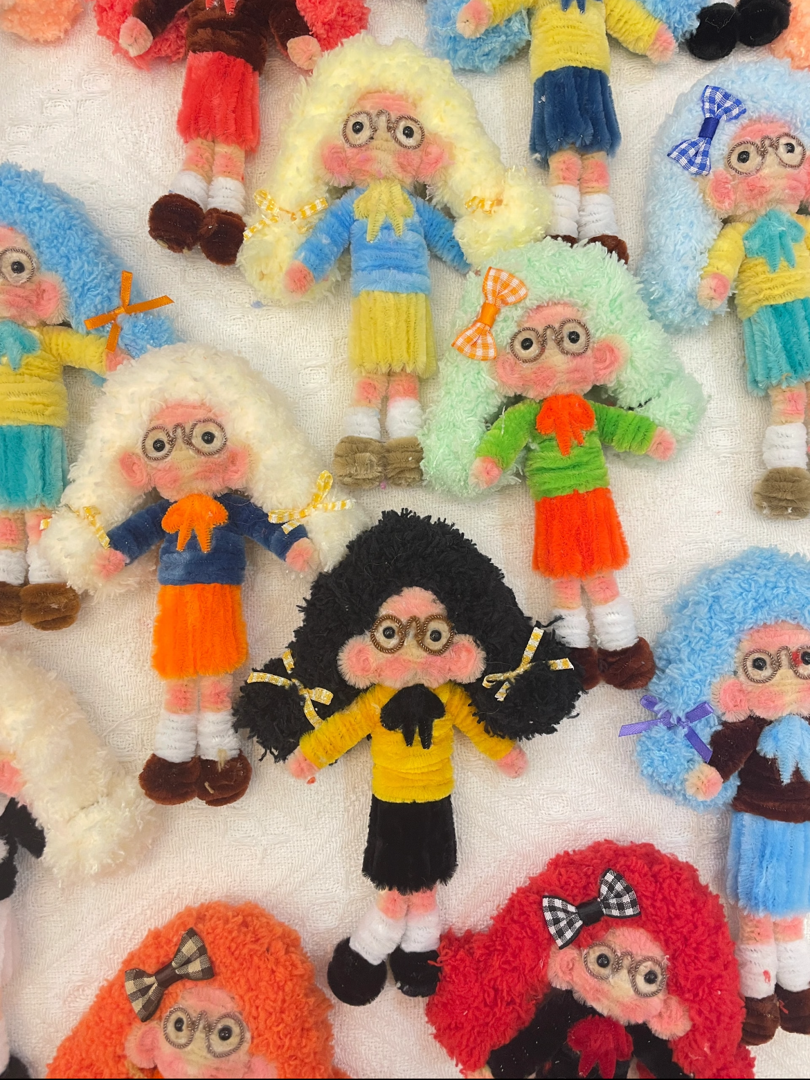 Clown and girl style mystery doll charm – handmade bag charm collectible gift
