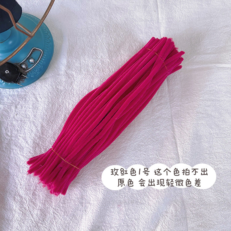 Chenille Stems pipecleaners| 100pcs Single Color Bundle | Extra Thick for DIY Crafts